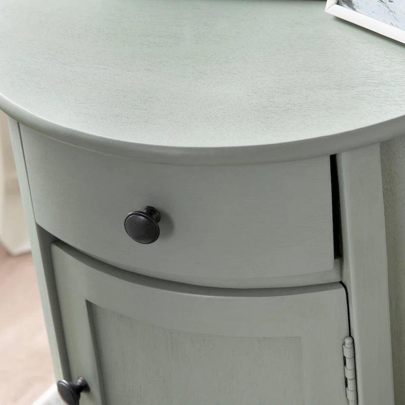Meuble d'appoint 2 portes, 26 po, gris