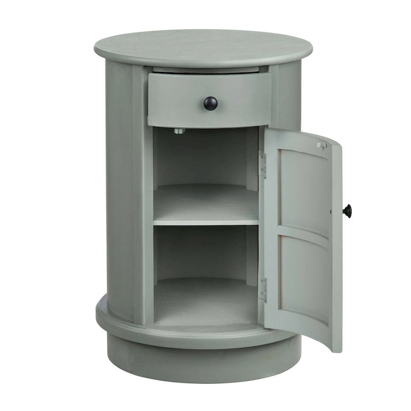Meuble d'appoint 2 portes, 26 po, gris