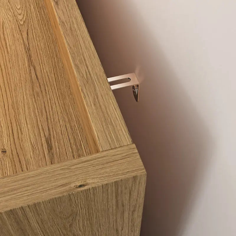 Commode double large en bois avec tiroirs larges Commode moderne