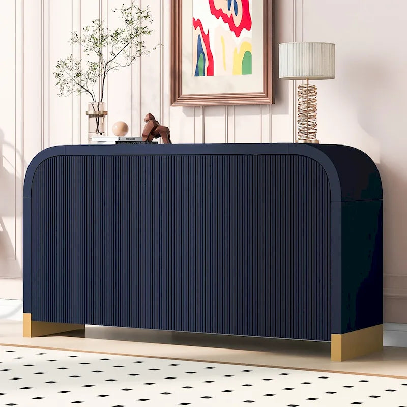 Meuble de rangement avec étagères réglables pour bureau, salon et entrée