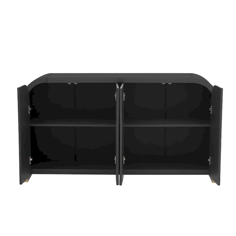 Meuble de rangement avec étagères réglables pour bureau, salon et entrée