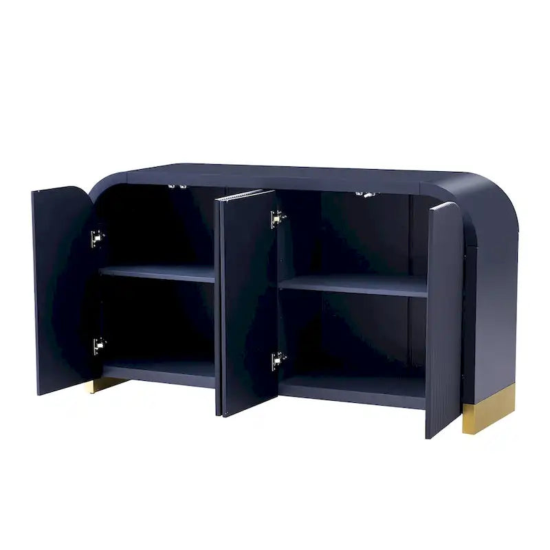 Meuble de rangement avec étagères réglables pour bureau, salon et entrée