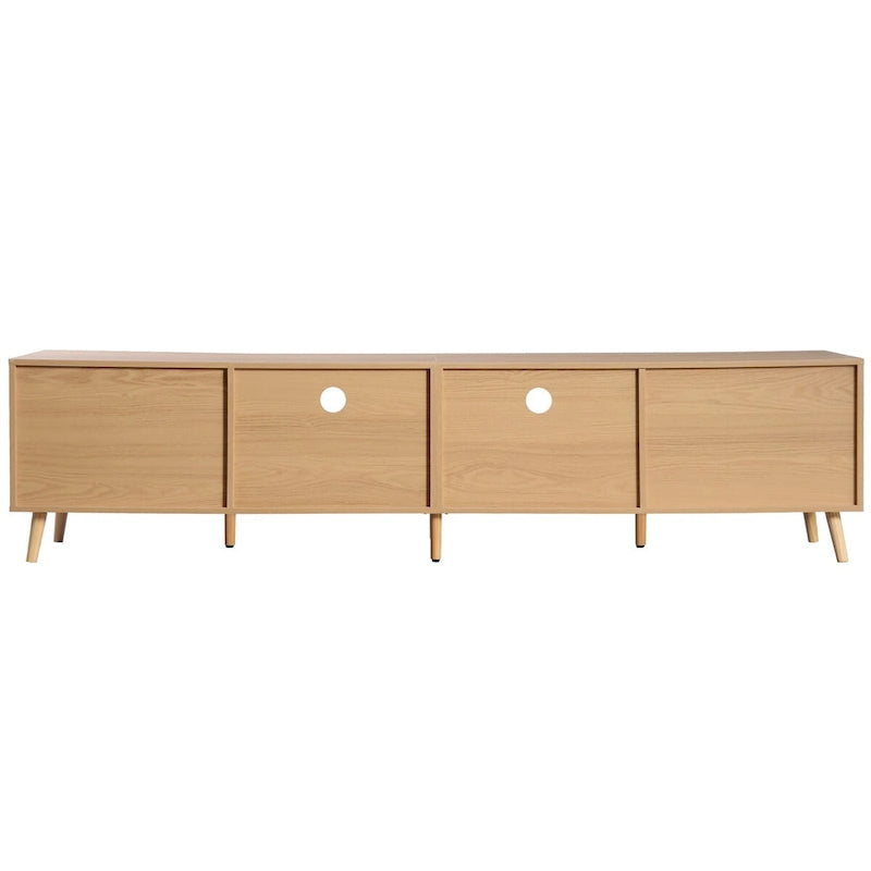 Meuble TV de style ferme moderne avec pieds en bois massif
